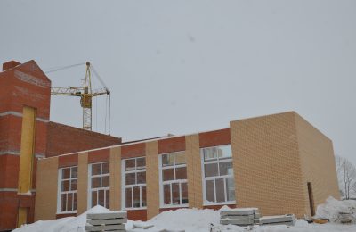 В селе Шайдурово стремительными темпами продолжается строительство современной школы