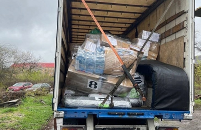 Очередная фура с гуманитарной помощью прибыла в Луганск
