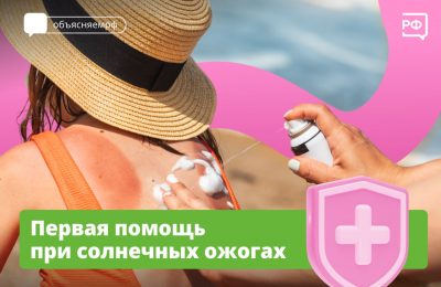 Первая помощь при солнечных ожогах