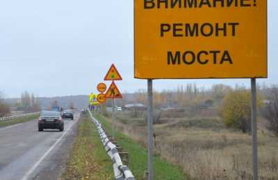 Ремонт моста через реку  Нижний Сузун